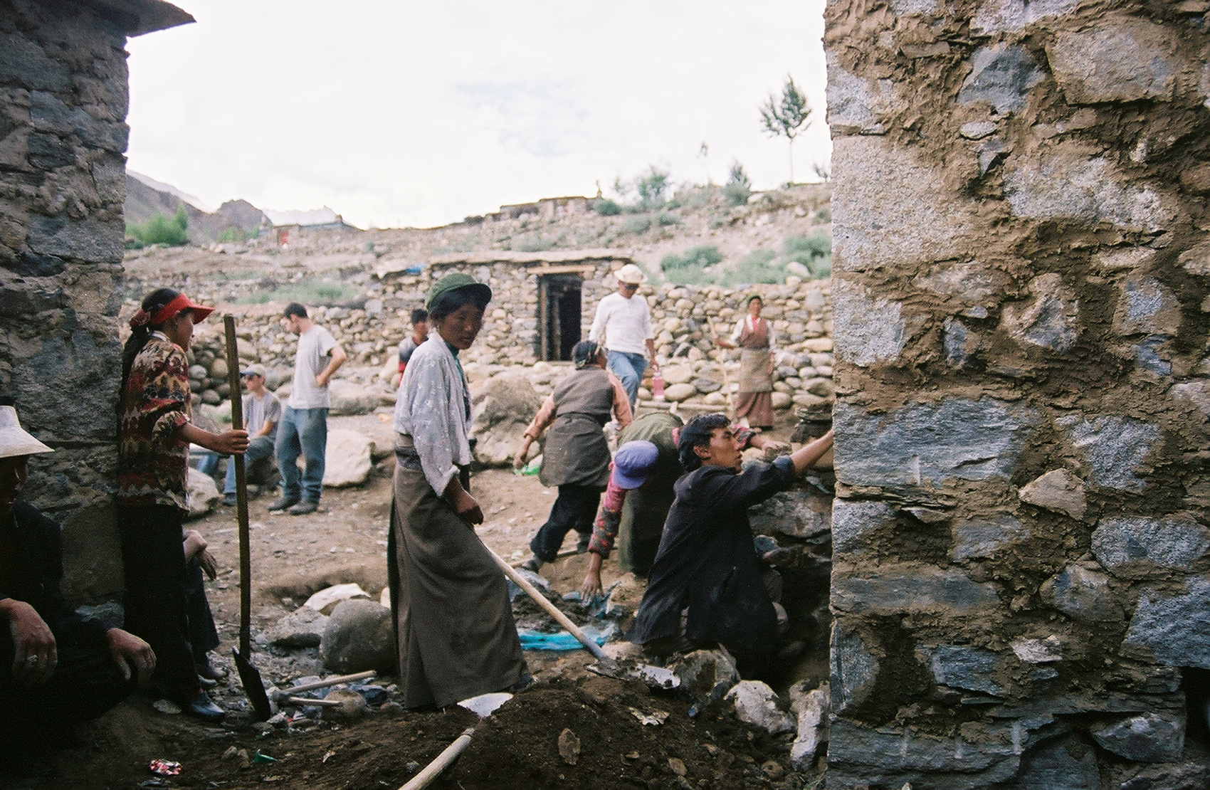 group of people working