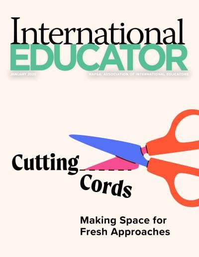Cover for the January 2025 issue of International Educator magazine