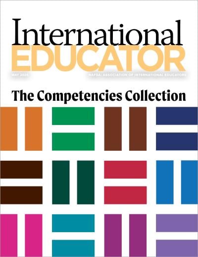 Cover for the May 2025 issue of International Educator magazine