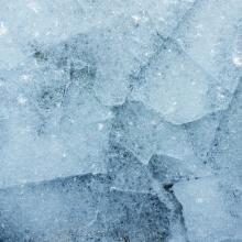 photo of ice on water