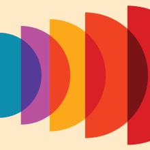 illustration of different colored shapes