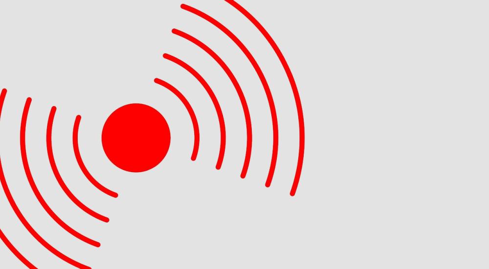 illustration of a red alert alarm 
